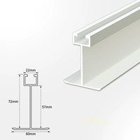 Viga Suspendida de Aluminio para Techo de Sala Limpia Grado 100, Material de Aluminio Adecuado para Instalación en Techos de Almacenes/Oficinas