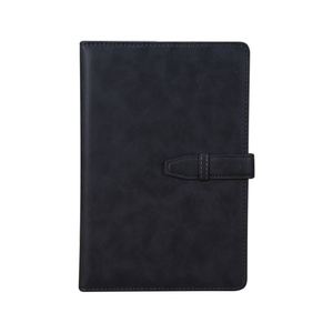 Carnet en cuir rétro de luxe personnalisable et écologique avec fermeture à boucle de ceinture, couverture rigide, cadeau d'entreprise, école, vente en gros - Product Image 1