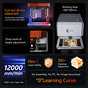 A1pro 10W Dual Laser Engraver <strong>Machine</strong> Mini Laser Engraver Mini Desktop Marking <strong>Machine</strong> for Metal, Plastic, and Leather ,wood - Product Image 5