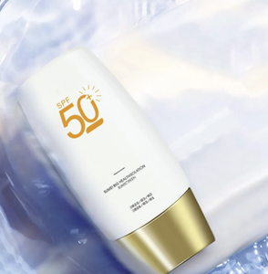 Petite bouteille en or crème solaire 50 + haute puissance visage <span class=keywords><strong>anti</strong></span>-sueur bio teinté hydratant produits de taille de voyage - Product Image 1