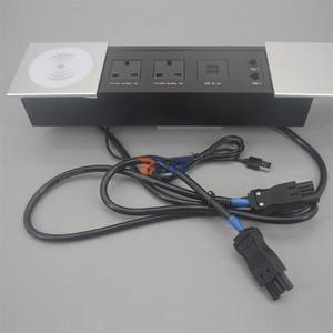 Prise électrique pour téléphone sans fil 12 v, Double alimentation UK, coulissante, pour Table de bureau, avec <span class=keywords><strong>connecteur</strong></span> <span class=keywords><strong>GST</strong></span>, mâle, femelle - Product Image 3