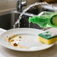 Détergent liquide pour lessive jetable écologique de qualité supérieure, parfum citron, 750 ml, 5%-15% d'ingrédients actifs pour ustensiles de cuisine