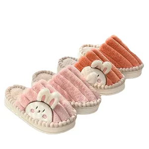 Cute bunny couple cotton slippers promotional gifts are