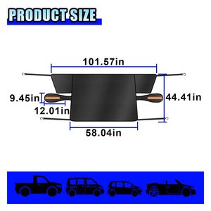 Cubierta Telescópica Universal para Parabrisas Delantero de <span class=keywords><strong>Coche</strong></span>, de Tela Oxford, Gruesa, Antihielo, Anti-UV, <span class=keywords><strong>Protector</strong></span> Solar - Product Image 2