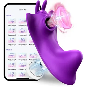 Waterproof APP Remote Control Sound Proof Stimulator Panties Vibrating Wearable Vibrator For Couples