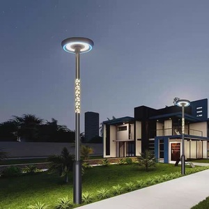Lámpara Solar Inteligente LED RGB para Jardín con Control Remoto, Función de Ritmo Musical, Impermeable, para Exteriores, con Fuente de Alimentación - Product Image 1