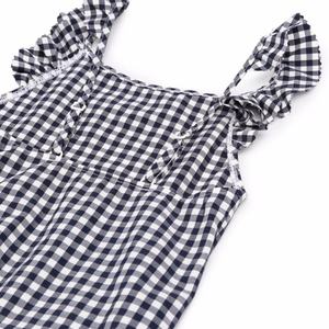 Traje de Baño de una Pieza para Niñas con Cuello Redondo y Adorno de Volantes, Traje de Baño de Diseñador - Product Image 5