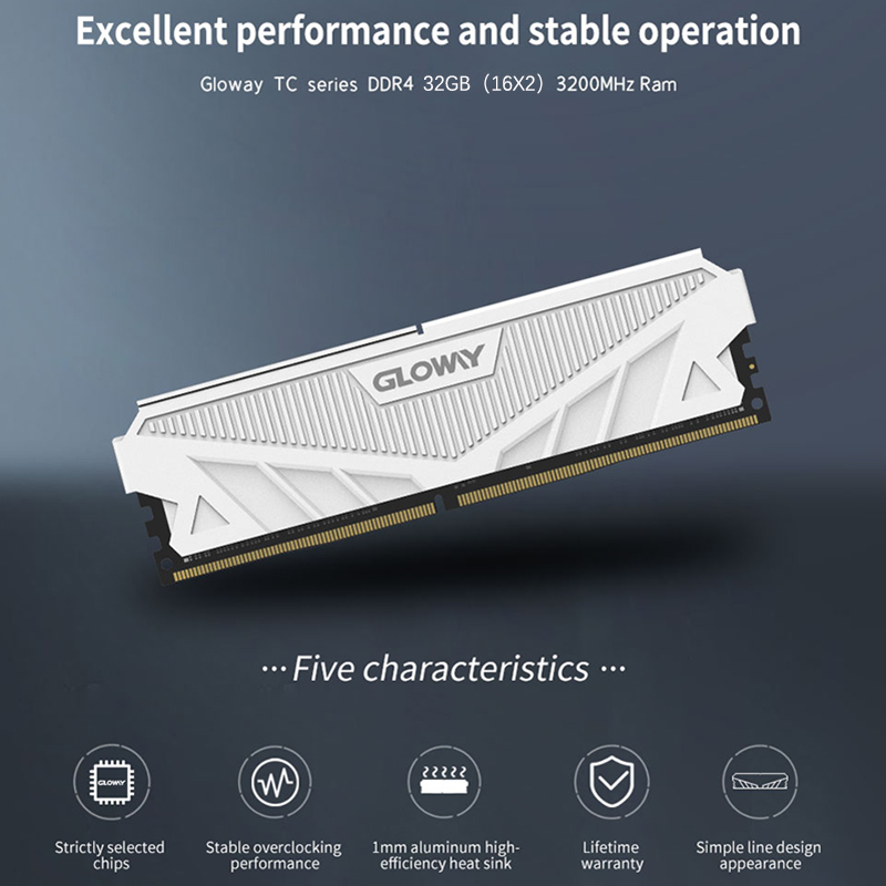 Gloway Ram Ddr4 16gbx2 3200mhz Desktop PC Ddr4 Ram 32gb Original