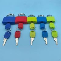 Cadenas en plastique coloré de 25 mm, petits cadenas en laiton coloré pour boîte à outils, agenda, sac d'école, valise