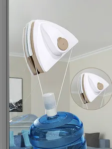 Магнитный инструмент для мытья окон JOYBOS, двухслойный бытовой специальный очиститель окон с автоматическим разрядом воды