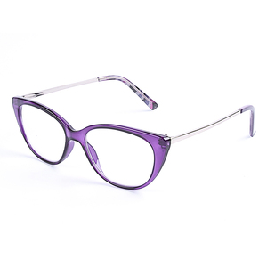 Unisex Anti luce blu <span class=keywords><strong>occhiali</strong></span> <span class=keywords><strong>da</strong></span> <span class=keywords><strong>vista</strong></span> donna montatura ottica nero bianco combinazione di plastica in metallo uso Computer ragazze - Product Image 3