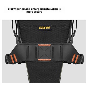 Sac arrière multifonctionnel pour vélo de route, grande capacité 5,8 L, en nylon léger, imperméable, avec sangle réglable et fermeture éclair - Product Image 2