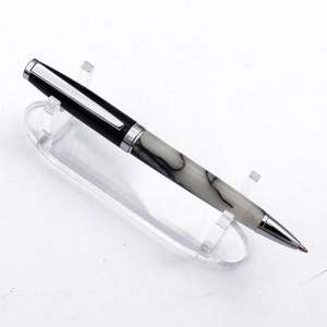 Stylo plume de luxe pour homme en laiton massif, cuivre et acrylique, nouveauté, stylo bille personnalisé OEM, cadeau d'entreprise - Product Image 6