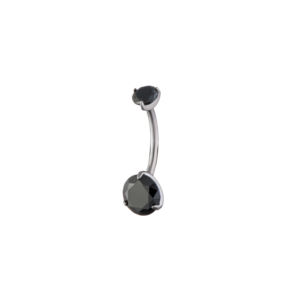 Bijoux de <span class=keywords><strong>piercing</strong></span> corporel en titane plaqué argent ASTM F136, forme de cœur, filetage interne, zircon <span class=keywords><strong>brillant</strong></span>, <span class=keywords><strong>anneau</strong></span> de nombril pour fête - Product Image 3