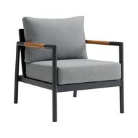 Canapé d'extérieur Love Seat en aluminium Fauteuil de jardin 4 pièces Mobilier d'hôtel Ensemble de conversation sur le patio Ensemble de canapés de jardin en métal