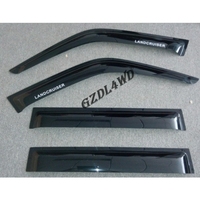 Accesorios 4x4 para Land Cruiser, Visera de Ventilación Serie FJ80, Deflector de Viento Negro, Material PMMA, para Ventana de Coche