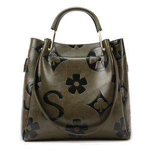 Nouveau sac à main seau vintage pour femme avec fermeture éclair embossée, bandoulière, grande capacité, pour usage quotidien - Product Image 4