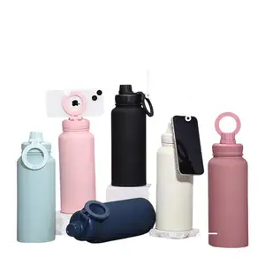 34oz Drink Bottle Magnetic Water Bottle Large Capacity Stainless Steel Water Cup Insulation Water Bottle With Magnetic Cover