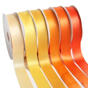 Mewah 196 warna pita Satin padat 38mm 100 yard Per gulungan warna Solid pita Satin untuk pernikahan Hari Valentine Halloween - Product Image 3