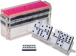 Juego de dominó de matemáticas educativo acrílico transparente al por mayor para el aprendizaje en el aula - Product Image 4