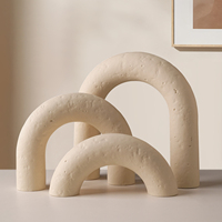 TONFO Ornement en céramique minimaliste nordique en forme de pont arqué, figurine géométrique abstraite pour salon, étagère, décoration intérieure