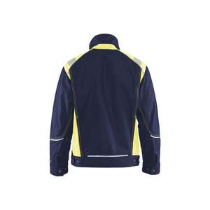 BLAKLADER - 409513708833XS Chaqueta Craftsman con reflector de corte Azul marino/Amarillo Hi-vis-EAN 7330509574362 ROPA DE TRABAJO DE 2017 - Product Image 2