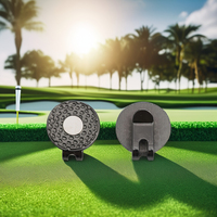 Clip de chapeau de golf de luxe avec marqueur de balle souple magnétique en alliage de zinc de 25mm à bas prix et logo imprimé pince de chapeau de marqueur de golf multi-usage