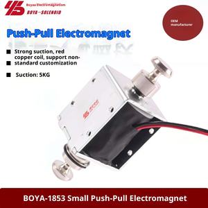 מפעל מסה BYP-1853 אלקטרו מכונת שבץ ארוך dc לדחוף-למשוך <span class=keywords><strong>220v</strong></span> 50w 3 ק "ג לדחוף כוח אלקטרומגנט - Product Image 2