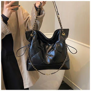 Bolsos de Mano Vintage de Lujo, Bolso Tote de Cuero Retro a la Moda, de Gran Capacidad, para Mujer - Product Image 1