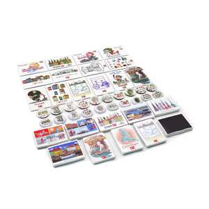 Ensembles de souvenirs décoratifs style ferme du Danemark, artisanat en résine peint à la main, aimant de réfrigérateur souvenir de Copenhague - Product Image 4