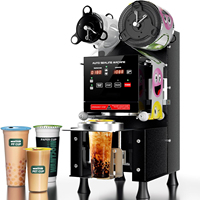 Machine de remplissage et de scellage entièrement automatique en acier inoxydable Walleapc pour tasses de boissons, jus, lait, thé, café, plastique et papier, petite taille