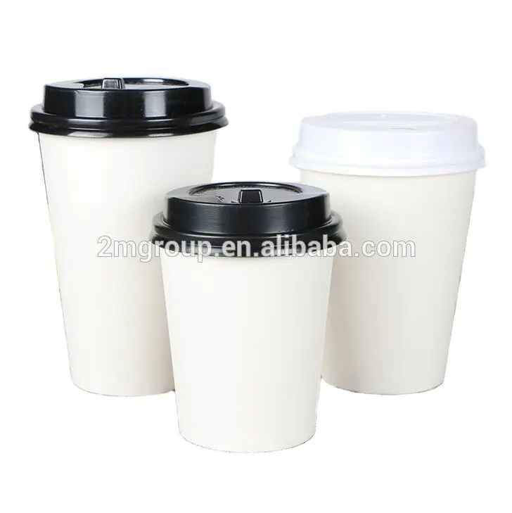 4/8/10/12/16/20/22 ounces White Paper Hot Cups