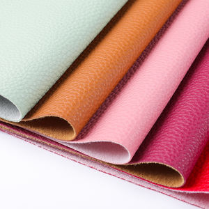 Y011 דפוס lychee pvc/חצי פו עור מלאכותי ריפוד עמיד למים עבור תיקים - Product Image 4