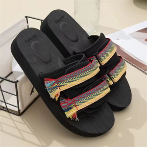 Chaussons décontractés unisexes pour hommes et femmes, sandales de plage antidérapantes à bout rond, rehaussantes, pour intérieur et extérieur, Zapatos Hombre - Product Image 1