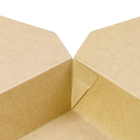 Boîte d'emballage alimentaire en papier kraft imprimé personnalisé, empilable, résistante à l'humidité, pour la restauration et la planification d'événements