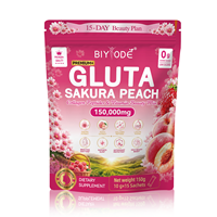 BIYODE Africa Meilleure Vente Gluta Sakura Collagen Peptides Poudre de Mélange Beauté Complément Alimentaire En Stock Faible MOQ Vente en Gros Usine
