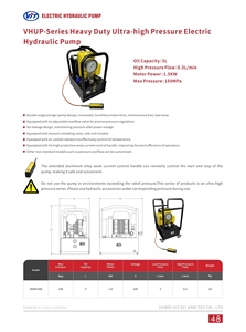 Replace ENERPAC VHUP1500 Heavy Duty Ultra-high Pressure Electric Hydraulic Pump Max Pressure 1500bar Gauge <b>Range</b> 2000bar - Product Image 4