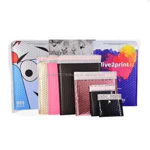 Gran oferta, en Stock, impresión personalizada, Papel Kraft metálico, envío de burbujas, correo Express, sobre y bolsa - Product Image 1