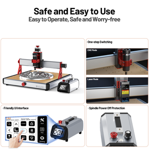 เครื่องแกะสลัก ActionLasers High TTC 450 Ultra Router Machine Intelligence Desktop Engraver สำหรับงานกัด MDF และแกะสลักไม้ - Product Image 2