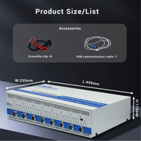 Heltec 8 Channel NiMH Hybrid Car Battery Cell Tester 5A Equalizer Repair Analyzer for Toyota Lexus Prius Camry 7.2V/9.6V/14.4V