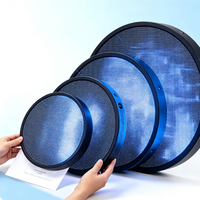 Écran LED rond intérieur P2 de haute qualité avec affichage couleur intégrale de 32/40/50/60 mm, écran LED publicitaire mural pour la décoration de magasins