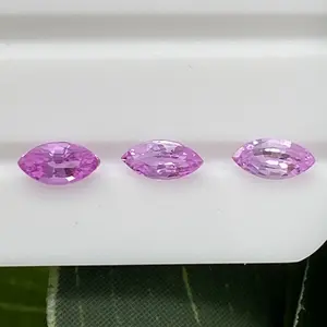 Marquise Shape 3x1.5mm ~ 7x3.5mm Good Quality Gemstone Supplier Jewelry Natural Faceted Stone Natural Pink Sapphire