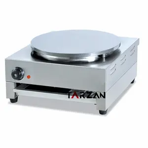 Guangzhou Factory Crepe Maker Pancakes Pan Commercial Snack Machines Electric/Gas Crepe and Pancake Makers for Single Plate