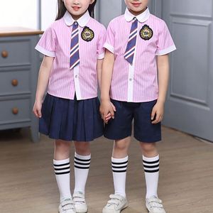 Uniforme personnalisé <span class=keywords><strong>de</strong></span> classe d'étudiant d'été chemisier à manches courtes pour garçons et filles conception d'uniforme <span class=keywords><strong>de</strong></span> collège et <span class=keywords><strong>lycée</strong></span> - Product Image 2