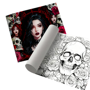 Cuốn sách tô màu dành cho người lớn hoàn hảo ràng buộc giấy ưa thích A4 Chủ Đề Làm Đẹp Bộ xương với hình minh họa tuyệt đẹp đi sâu vào thư giãn - Product Image 1