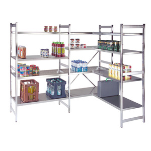Scaffale base in acciaio inox, ripiani lisci, carico di campo 1200 kg - Product Image 1