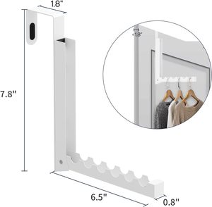Best-Selling Fashion Style <b>Over</b> <b>the</b> <b>Door</b> Foldable <b>Hooks</b> Hanger Small Laundry Rack for Hanging Clothes - Product Image 4