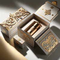 Coffret de Soins de la Peau Crown Win, Boîtes Rigides Écologiques, Embossage, Cadeau de la Saint-Valentin, Trousse de Maquillage Professionnelle avec Diviseurs, Coffret en Carton