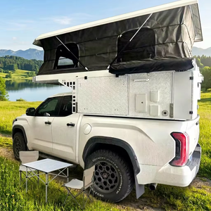 Camper de pick-up sur mesure OEM d'usine, coque de camping escamotable, étanche, pour expéditions tout-terrain 4x4 - Product Image 2
