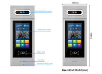 Système de visiophone IP 1080P avec écran tactile 7 pouces, station d'interphone intérieure, déverrouillage, surveillance, interphone bidirectionnel, détection de mouvement